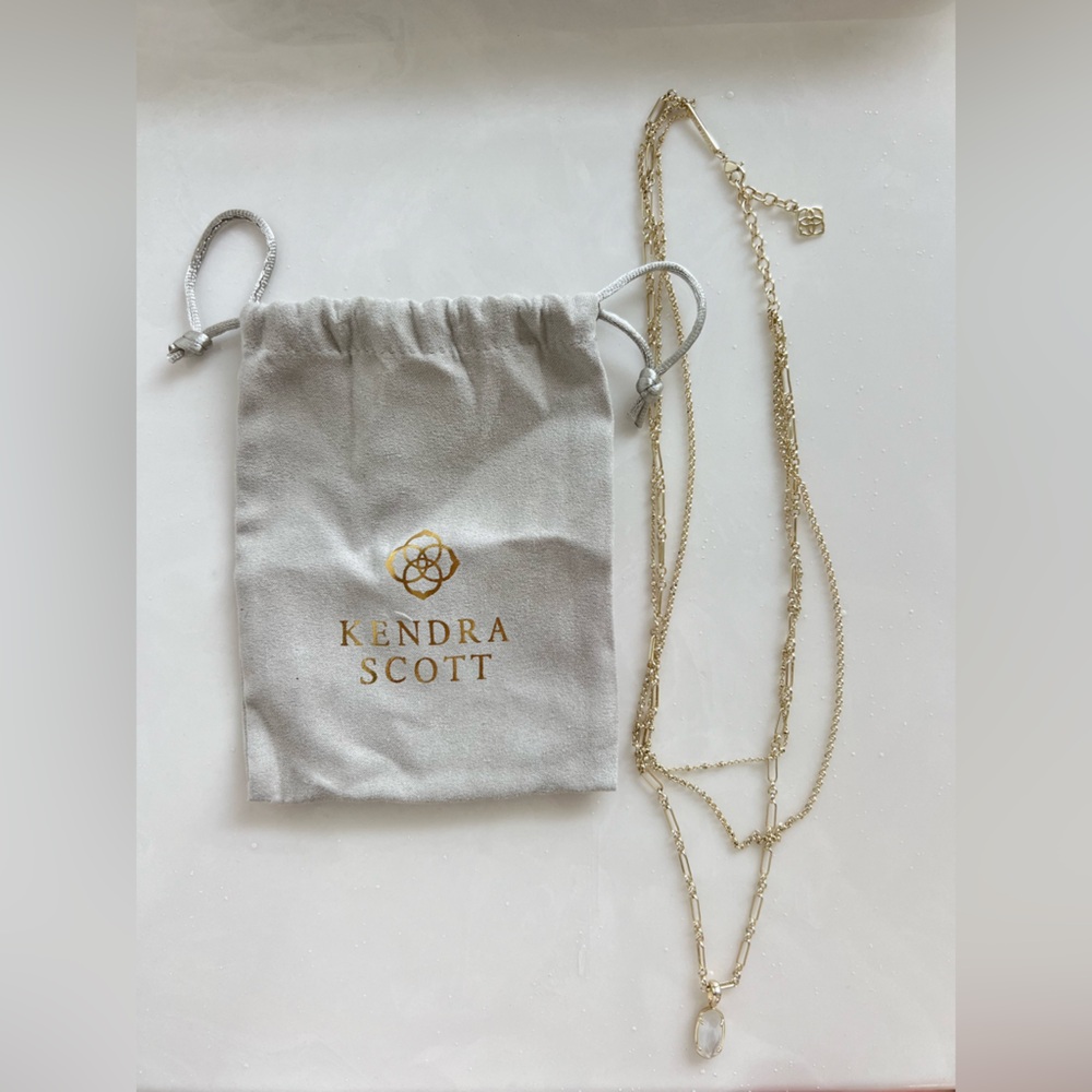 Kendra Scott Stacked Necklace In Gold